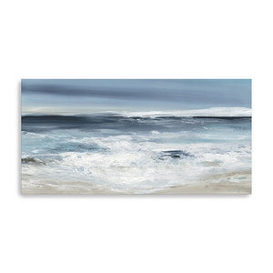 20" Long Beach Shore Canvas Wall Art