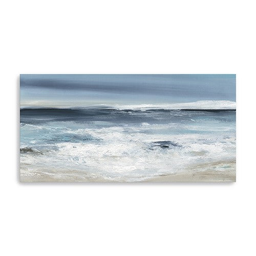 40" Long Beach Shore Canvas Wall Art