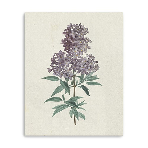 20" Singular Purple Blossom Branch Canvas Wall Art