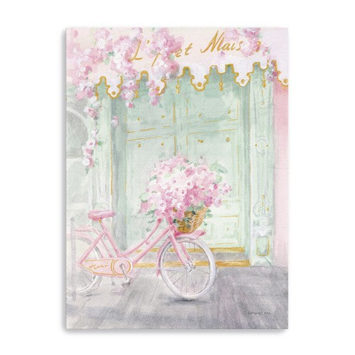 32" Pretty Pastel Pink Paris Canvas Wall Art