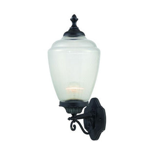 Matte Black Acrylic Globe Wall Sconce