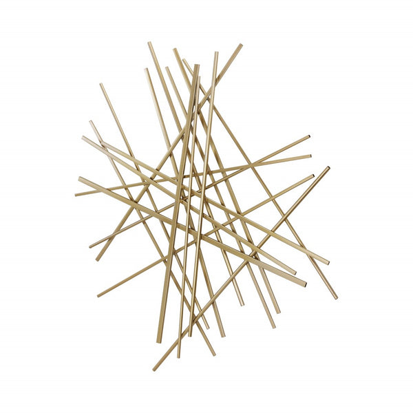 Gold Rod Abstract Wall Art