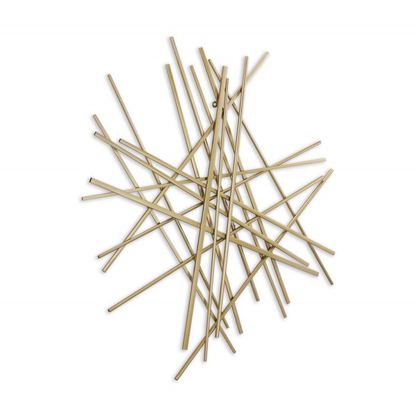 Gold Rod Abstract Wall Art