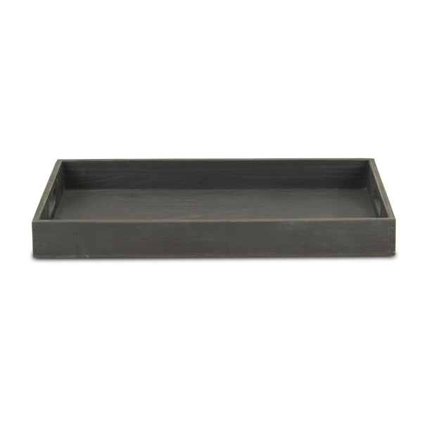 Minimalist Black Wooden Tray