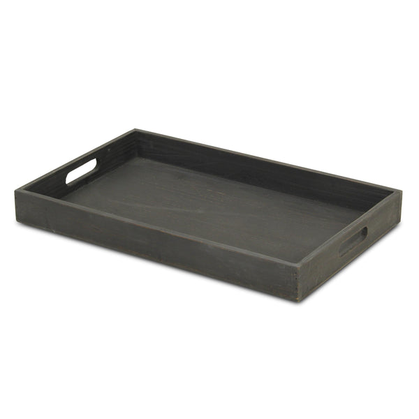 Minimalist Black Wooden Tray