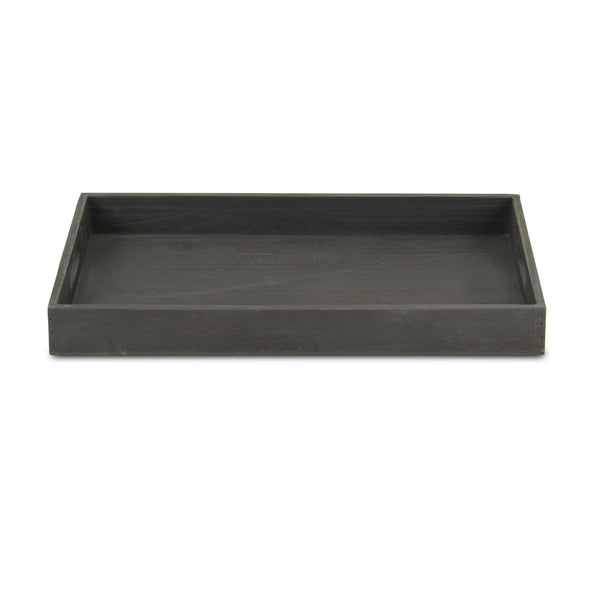 Minimalist Black Wooden Tray