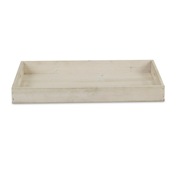 Minimalist Light Gray Wooden Tray