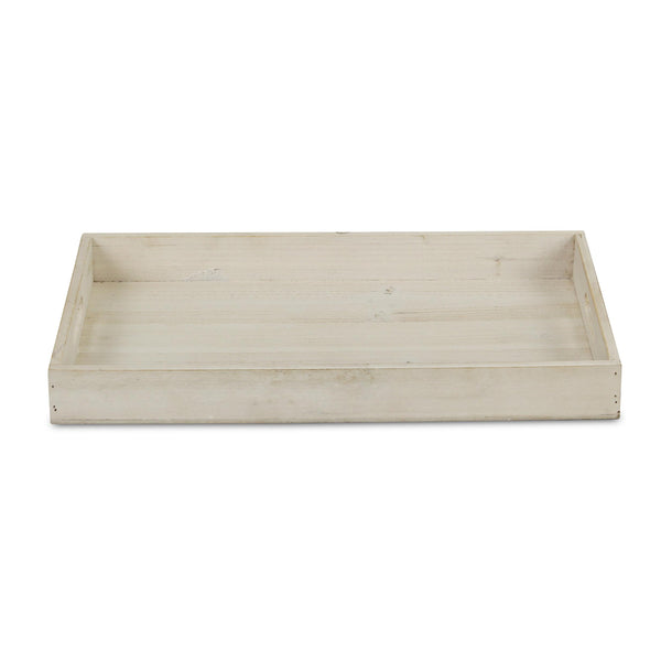 Minimalist Light Gray Wooden Tray