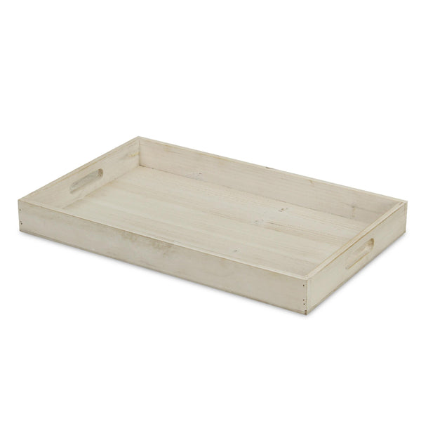 Minimalist Light Gray Wooden Tray