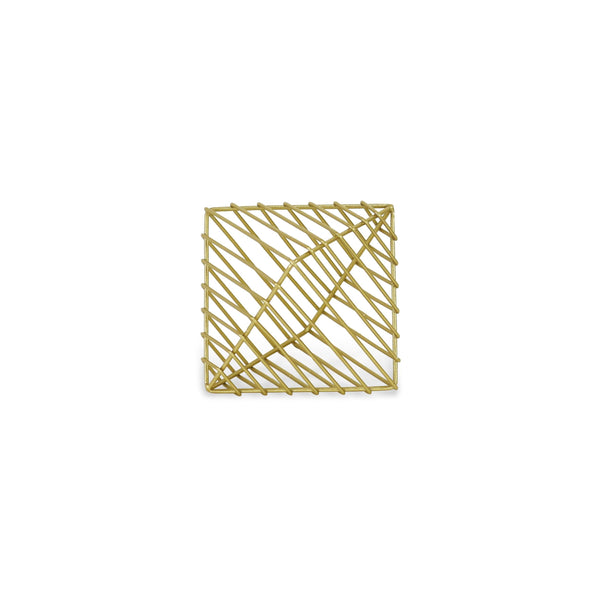 Petite Gold Metal Decorative Sculpture