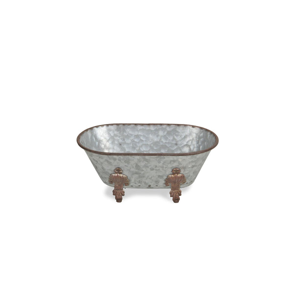 Hammered Metal Bathtub Decorative Sculpture