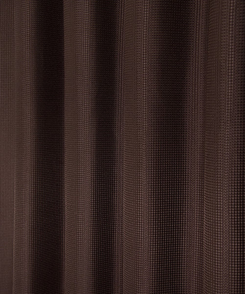 Luxurious Brown Waffle Weave Shower Curtain