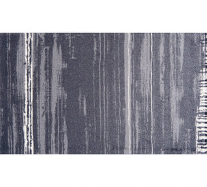 2' x 4' Shades of Gray Brushstokes Washable Floor Mat