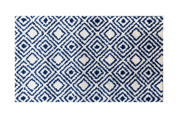 2' x 4' Blue Diamond Washable Floor Mat