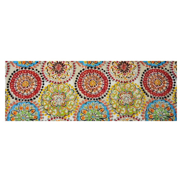 2' x 6' Mediterranean Brights Washable Runner Rug