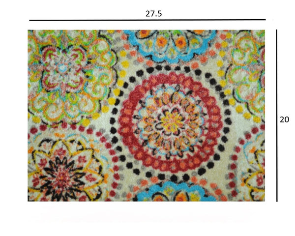 2' x 3' Mediterranean Brights Washable Floor Mat