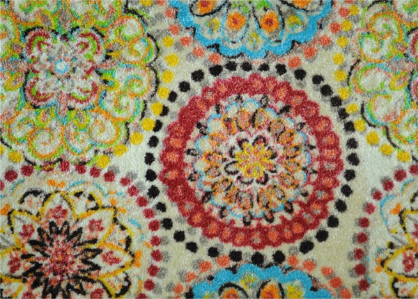 2' x 3' Mediterranean Brights Washable Floor Mat