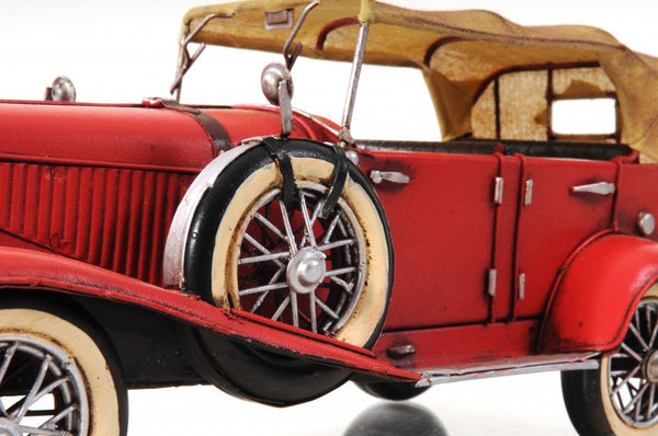 c1933 Vintage Red Duesenberg Model J Sculpture