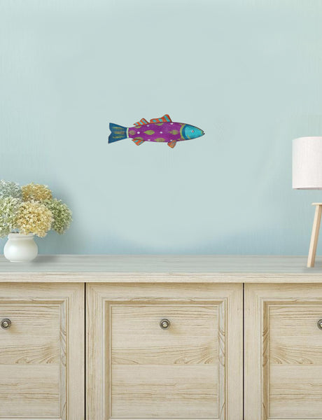 Rustic Purple Whimsy The Fish Wall Art