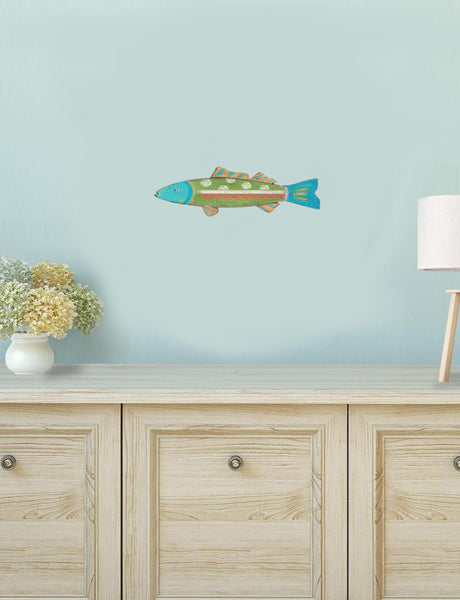 Rustic Green Whimsy The Fish Wall Art