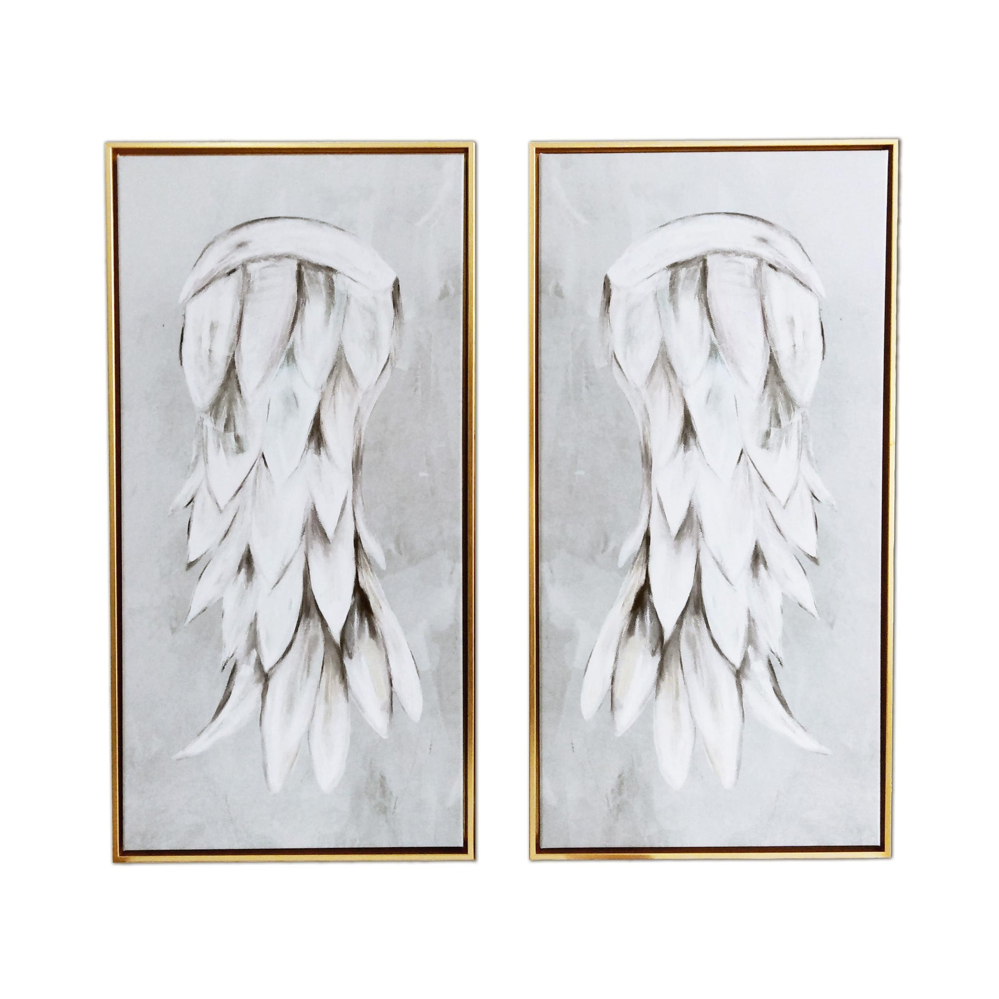 Innocent Angel Wings Framed Canvas Wall Art