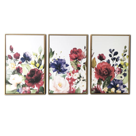 Floral and Bright Garden Framed Canvas Wall Art