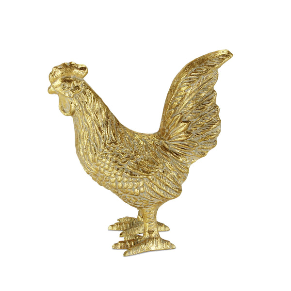 Rustic Golden Cast Iron Rooster