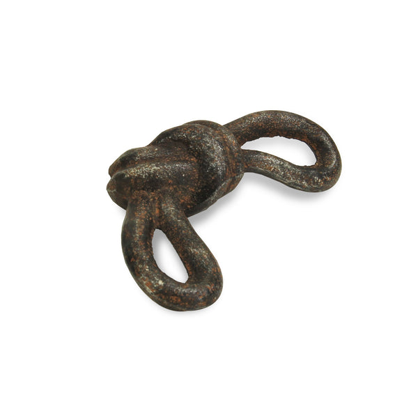 Rustic Gray Cast Iron Knot Sculpture