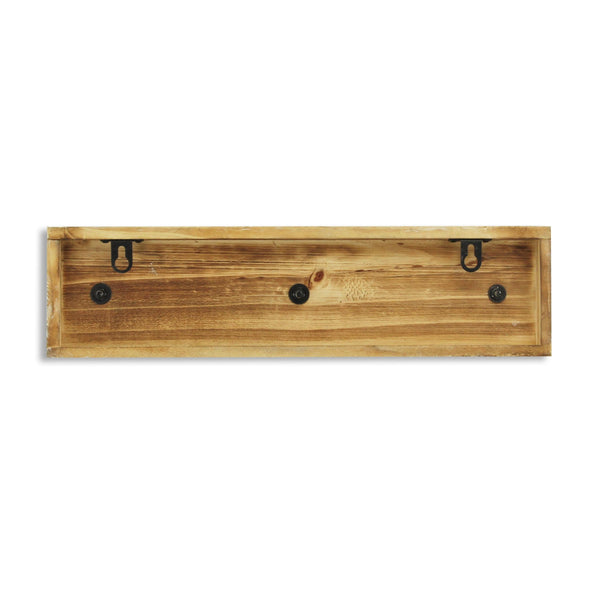 White and Black Moon Phase Three Hook Coat Hanger