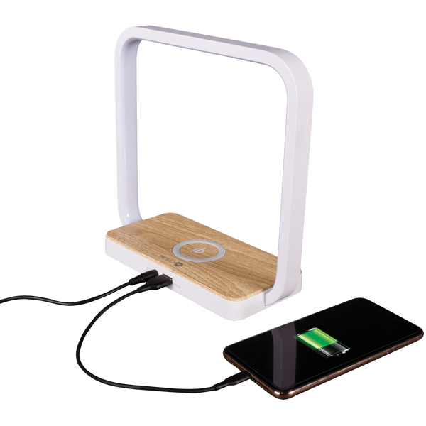 Contemporary White Wireless Phone Charger