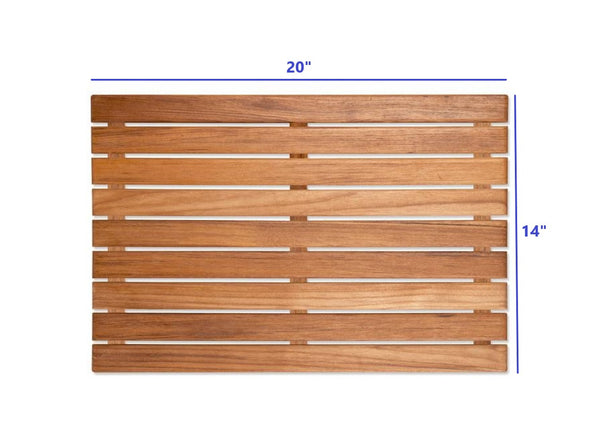 20" Premium Teak Shower Bath Mat