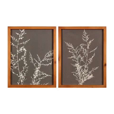 Set of Two Botanical Framed Wall Art