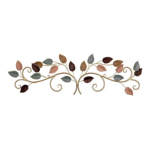 Multicolor Metal Leaves in a Bunch Over the Door Décor