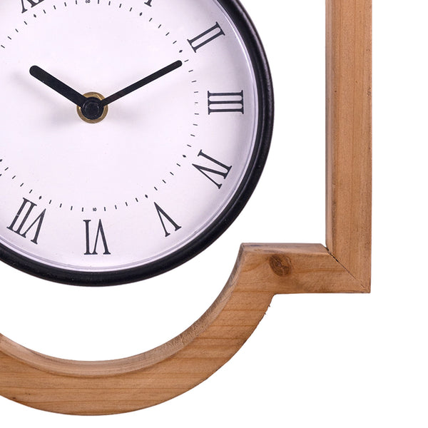 Wooden Frame Hanging Wall Clock