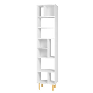 Iko 78" White Modern Abstract Open Shelving Unit