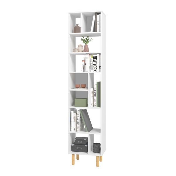 Iko 78" White Modern Abstract Open Shelving Unit