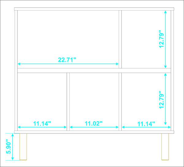 Iko White Open Cubbie Shelving Unit