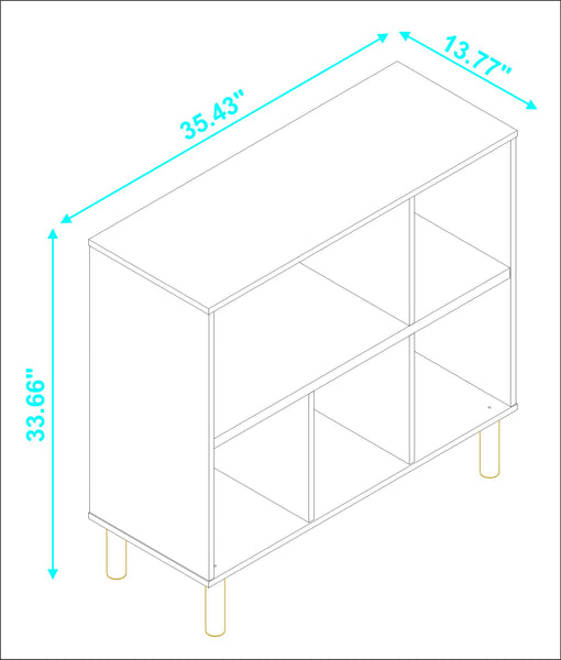 Iko White Open Cubbie Shelving Unit