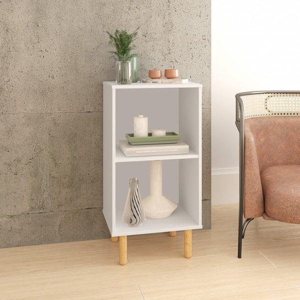 Iko White Two Cubbie Open Shelving Unit