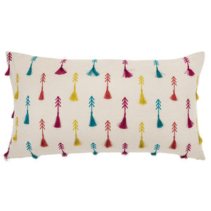 Bright Tone Feathered Arrows Lumbar Pillow