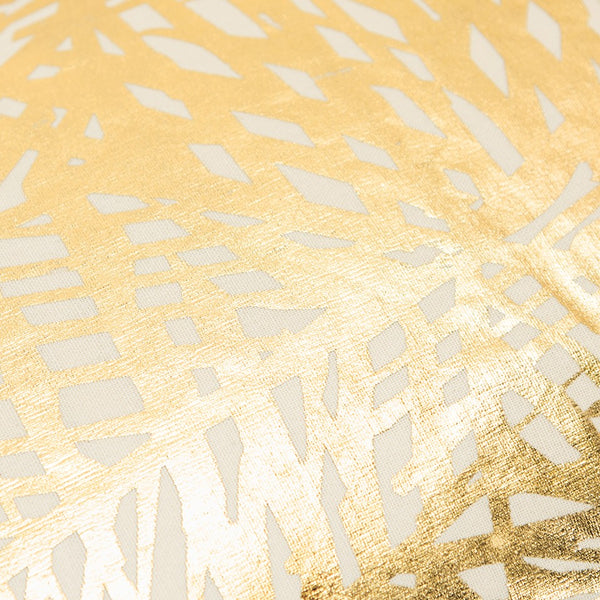 Gold Foil Etched Pattern Lumbar Pillow