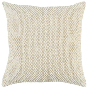 Natural Beige Nubby Textured Modern Throw Pillow