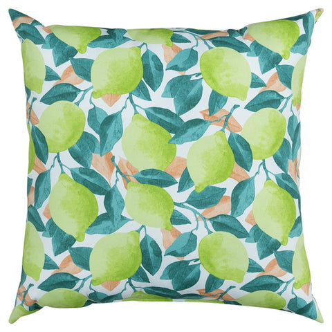 Green Lemon Tree Indoor Outdoor Throw Pillow