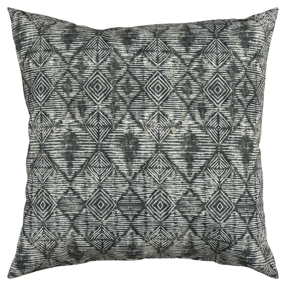 Gray Nested Diamonds Indoor Outdoor Throw Pillow