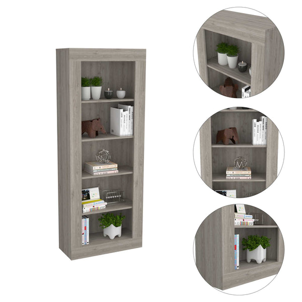 Mod Border Light Gray Bookcase