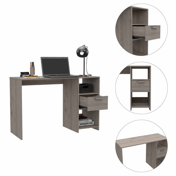 Boko Light Gray Modern Computer Desk