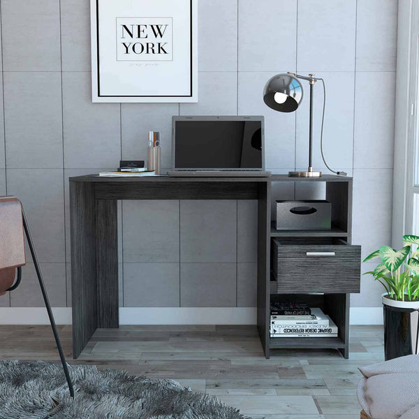 Boko Gray Oak Modern Computer Desk