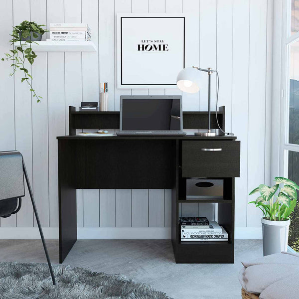 Luxin Black Computer Desk