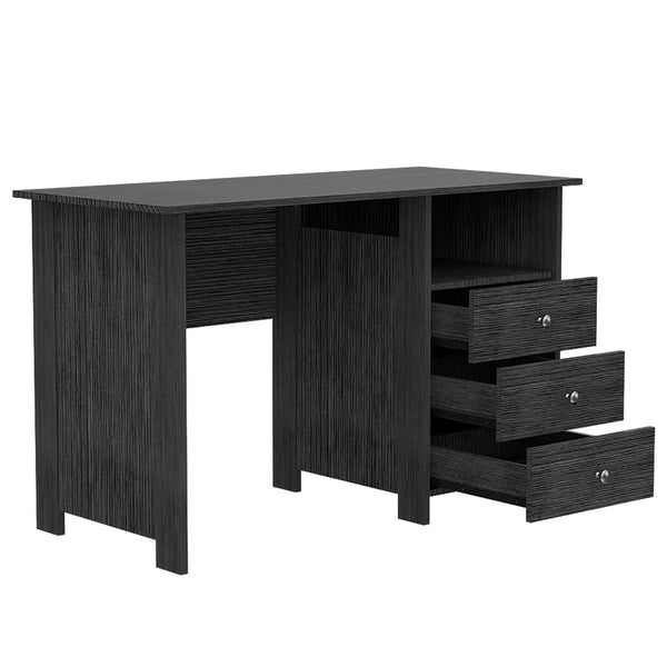 Nory Gray Oak Three Drawers Computer Desk