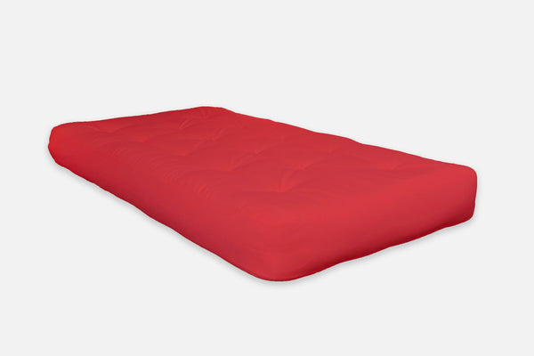 6" Single Foam Full Futon, 75 In. x 54 In. in Red